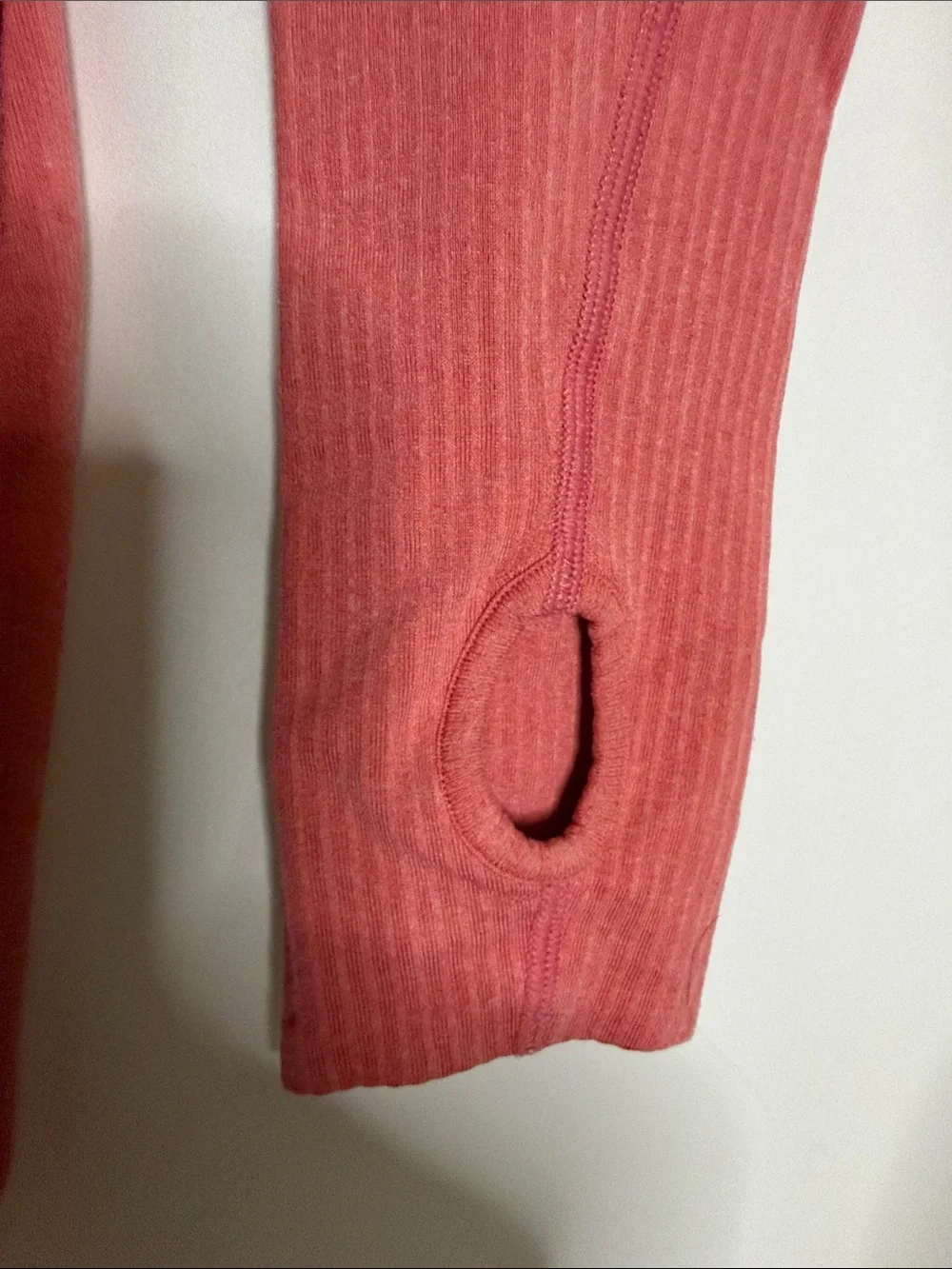 RARE CORAL/GREY LULULEMON SWIFTLY TECH LONG SLEEVE